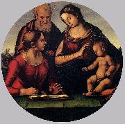 Luca Signorelli The Holy Family with Saint painting